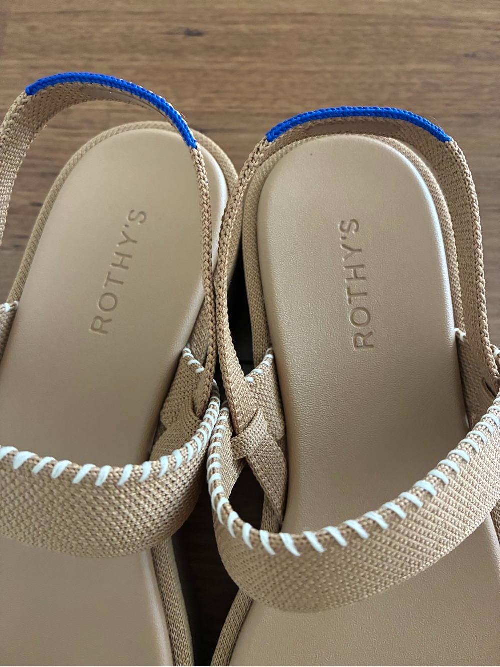 Rothy's Tan the lightweight sandal wren whipstitch NEW various sizes - Picture 3 of 12
